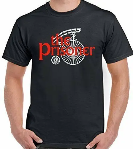 THE PRISONER T-SHIRT Mens Retro TV Programme Show Unisex Top Tee Program