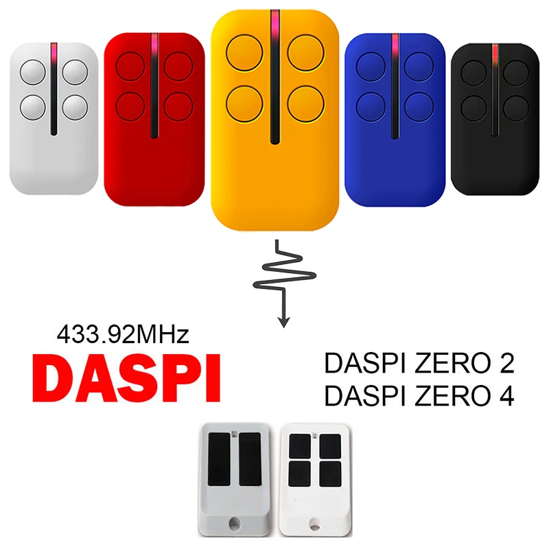 

DASPI Remote Control ZERO 2 ZERO 4 Garage Door Opener 433.92MHz Electric Gate Remote Control