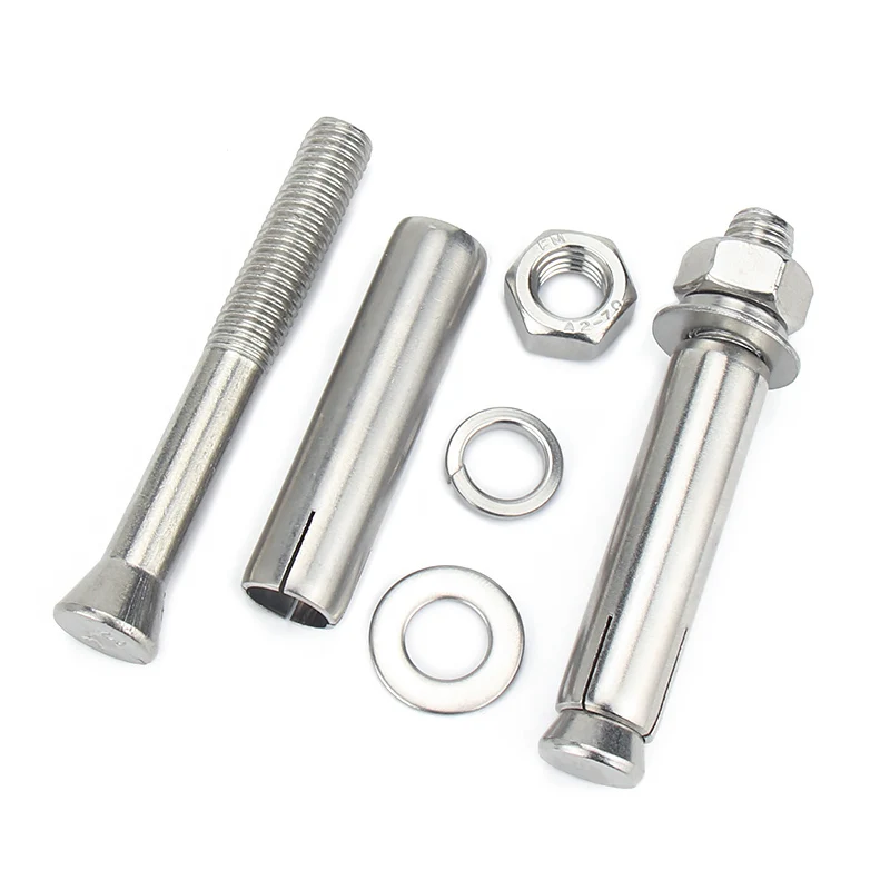 Expansion Bolt Screw 304 Stainless Steel M6 M8 M10 M12 M14 M16 M18 M20 Length 50mm-300mm Expansion Tube Concrete Anchors Bolts view 4