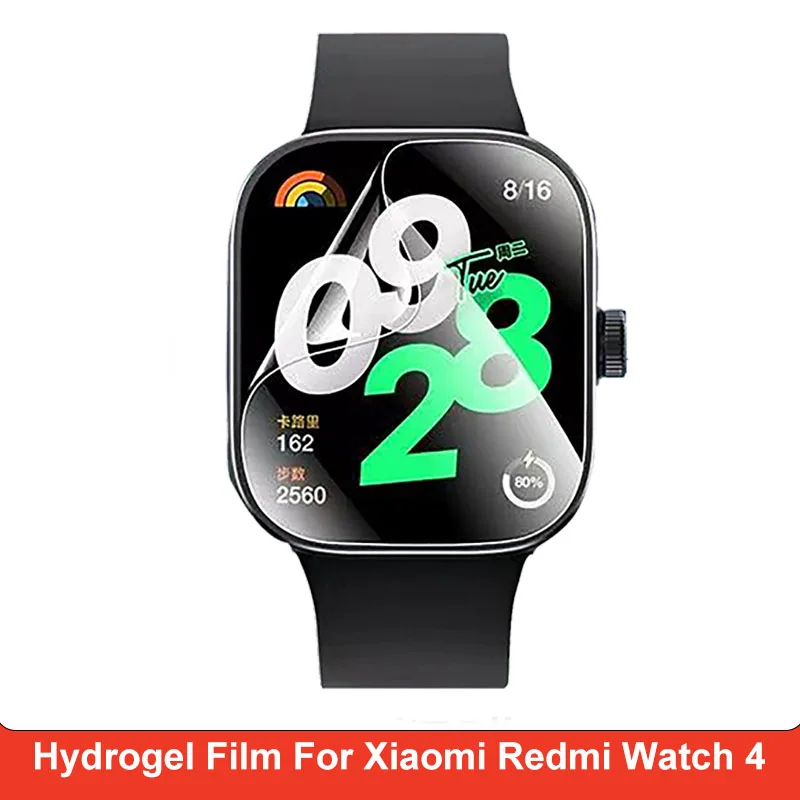 2 pcs Screen Protector Hydrogel Film For Xiaomi Redmi Watch 4 Full screen film coverage For Redmi Watch4 High-definition film