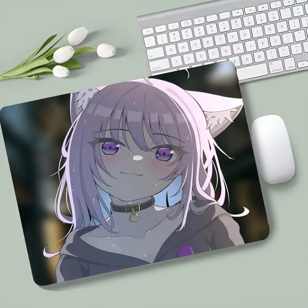 Nekomata Okayu  MINISO Mouse Pad E-sports players Game Accessories Game Keyboard Pad Gamer Desktop Mat Deskmat Keyboard Pad XXL