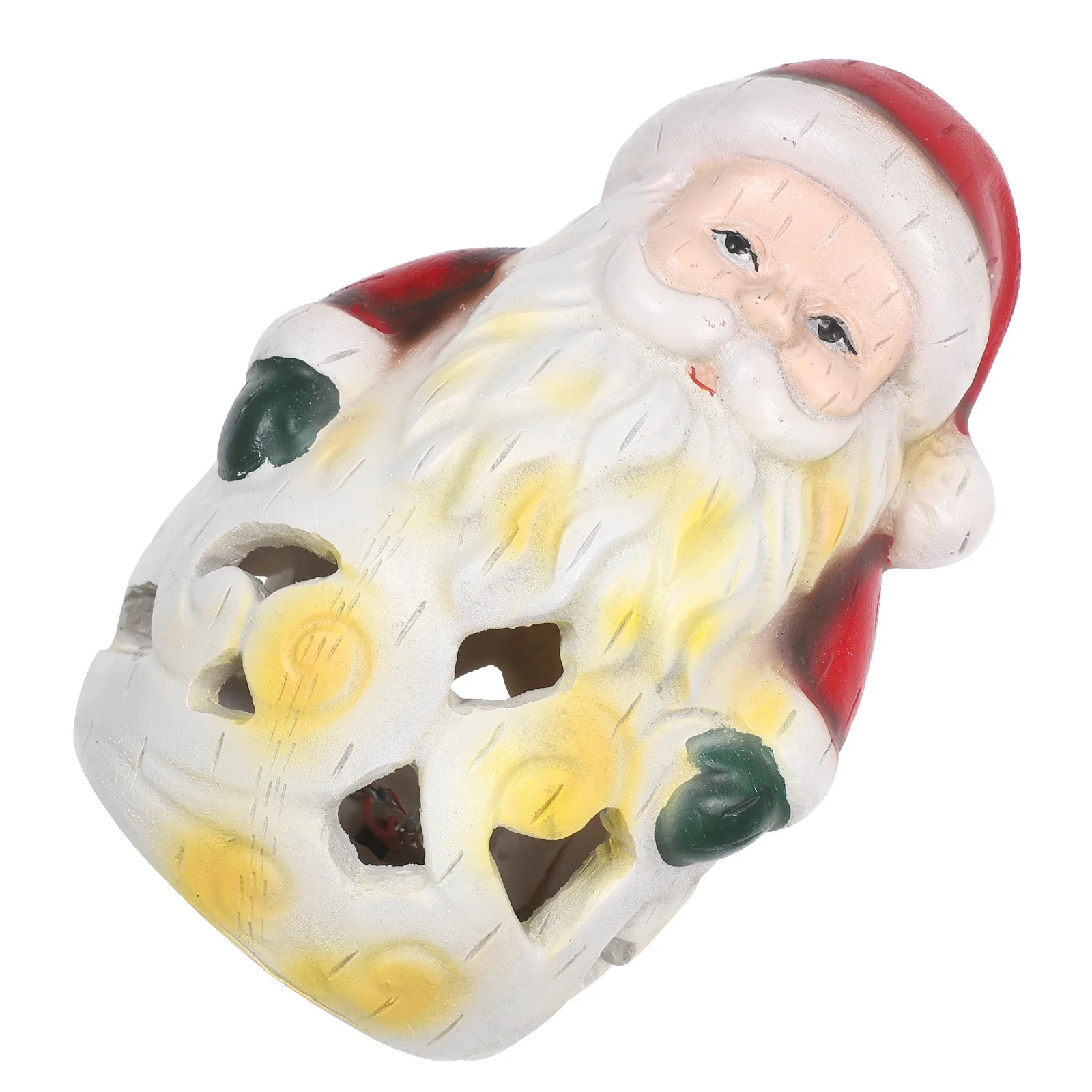 عيد الميلاد سانتا تمثال الجوف خارج الراتنج كلوز LED ضوء الليل عطلة الجدول عباءة عيد الميلاد الجرف ديكور عيد الميلاد سانتا الشكل