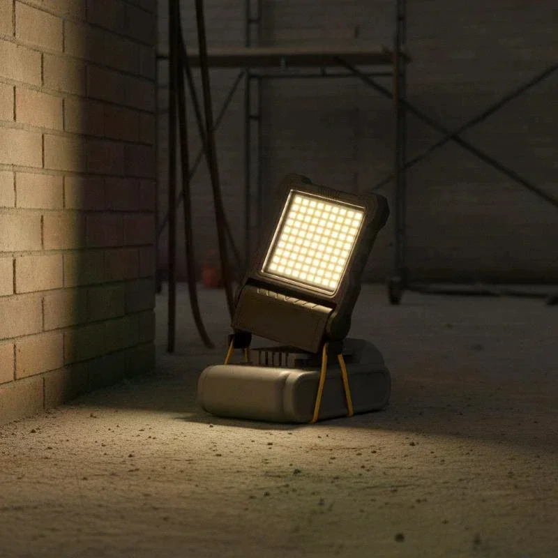 1 Pc 72V Li-ion Super Bright LED Work Light Portable Long-Lasting Strong Light for Night Work Battery Power Tool Jobsite Lamp