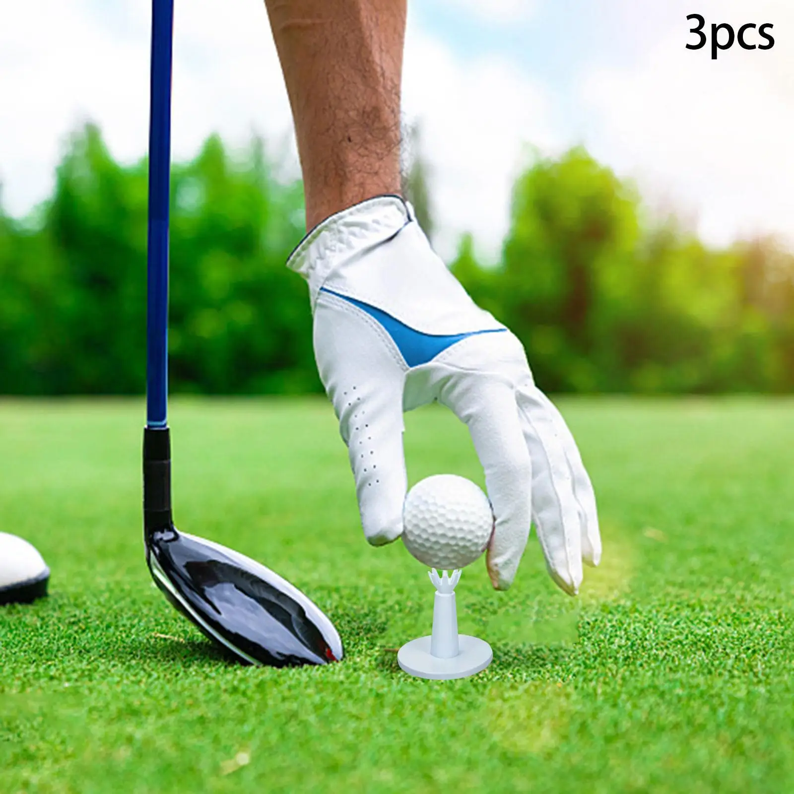 3x verstelbare golftees training herbruikbare speler oefen golfbalhouders