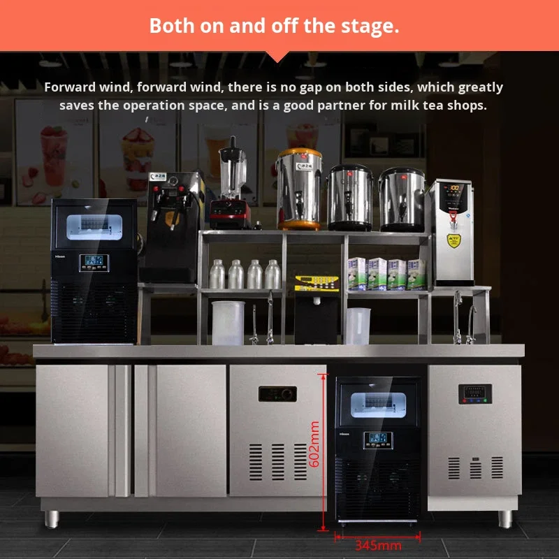 صانع الثلج 40 كجم سطح المكتب التجارية الحليب الشاي متجر شريط صغير المنزلية التلقائي بالكامل صانع مكعبات الثلج #3