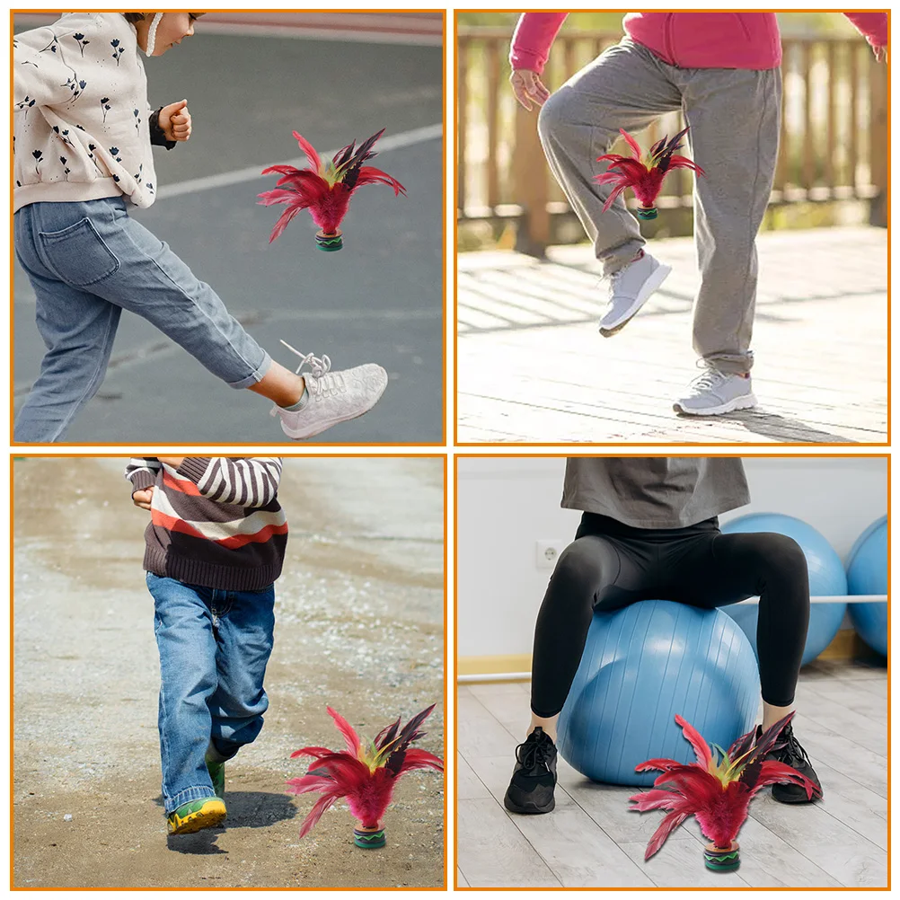 

3 Pcs Kids Sports Toys Shuttlecock Chinese Girl Rebound Badminton Hand Entertainment Leisure Child