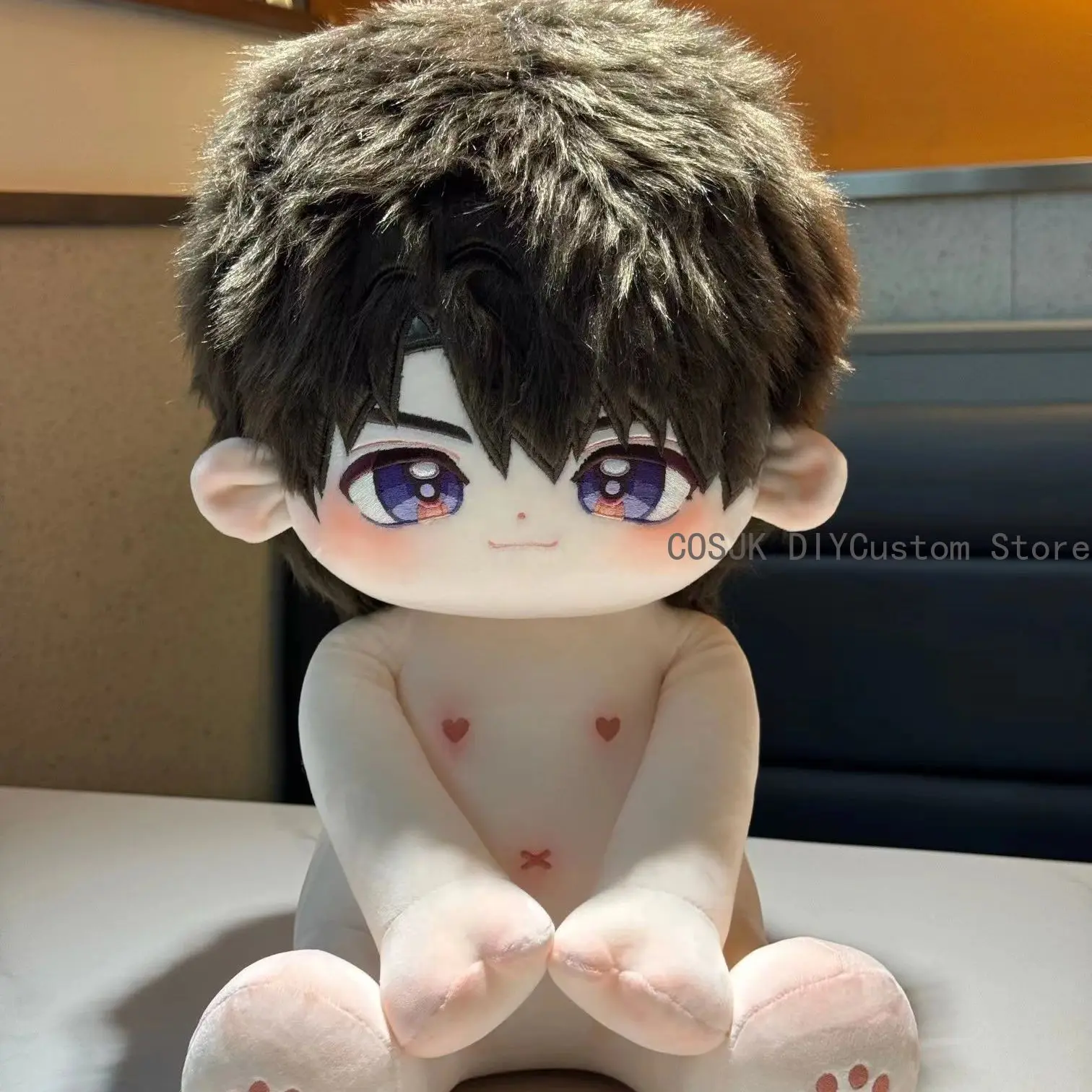 Love and Deepspace Caleb Cosplay 40cm Sitting Posture Pillow Clothes Dress Up Idol Figure Padding Back cushion Birthday Gift