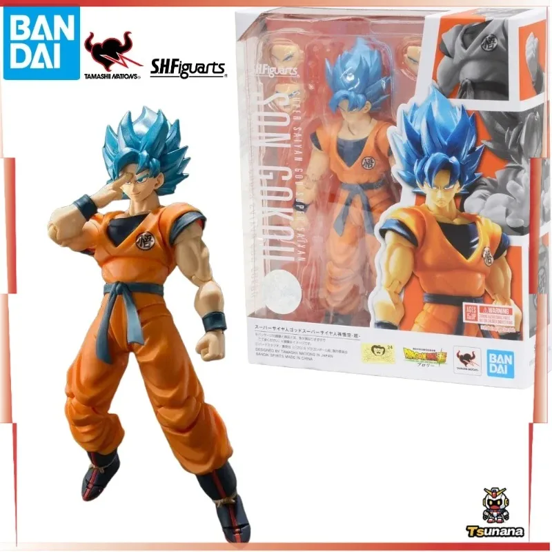 

Bandai S.H.Figuarts SHF Dragon Ball Super Saiyan God Son Goku Фигурка Коллекционная игрушка в подарок