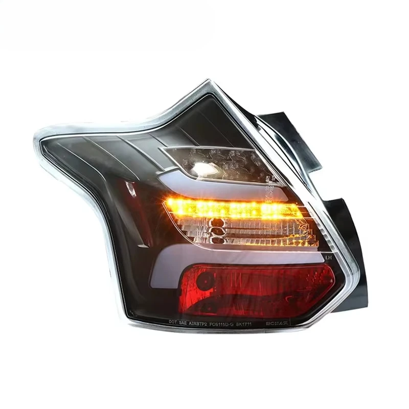 Apply to Focus 2012-2014 Hatchback Tail Light Brake Backup Light Dynamic Turn Signal LED Strip Tail Light Assembly