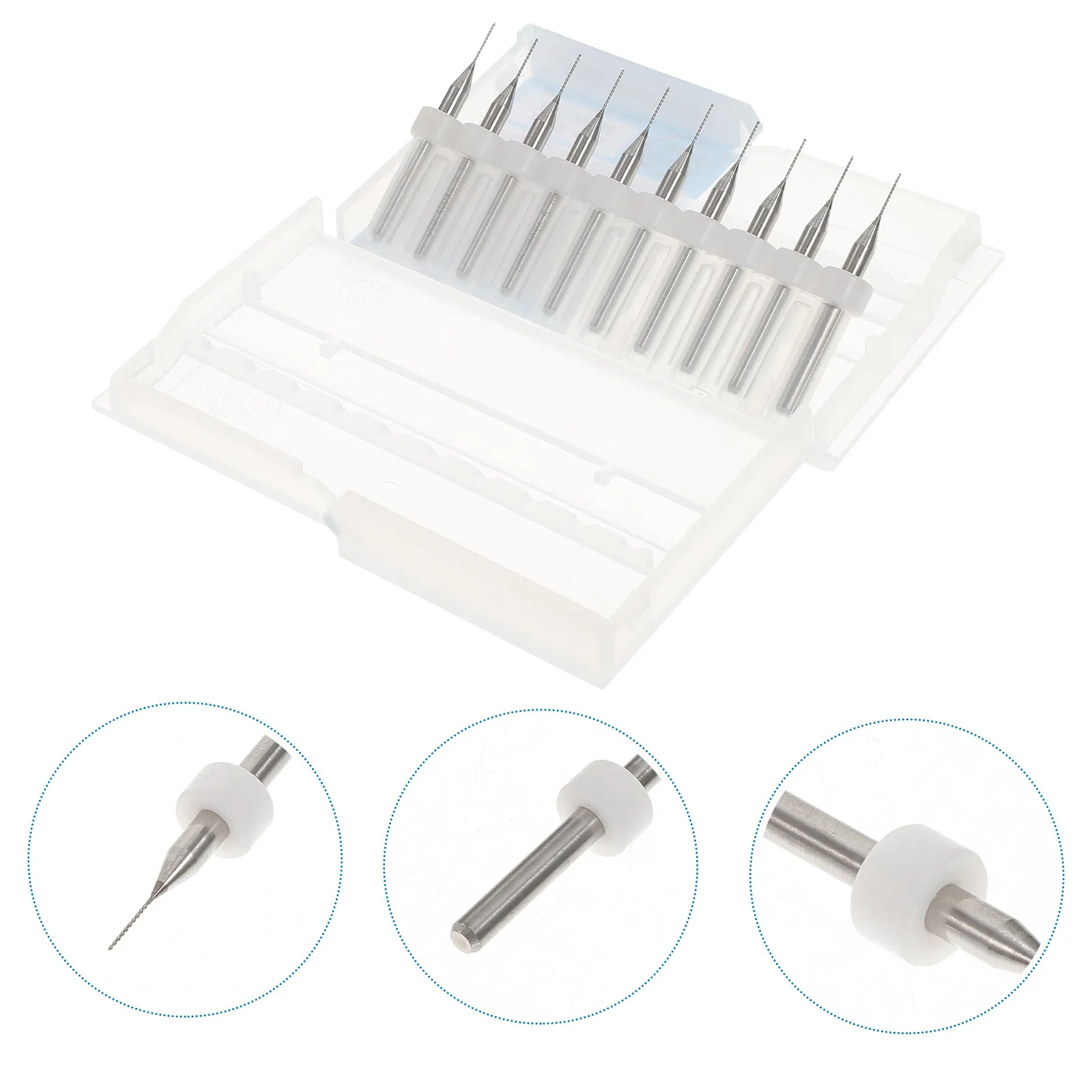 

10Pcs 0.4mm Tungsten Carbide Drill Bits 3D Printer Nozzle Cleaner Kit Clear Clogged Extruder Heads Finer Layer Prints Metal