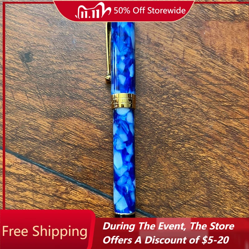 

Новинка 2025, акриловая авторучка Jinhao с длинным ножевым лезвием, 0,38/0,5/0,7 EF/F/M, перо, школьные принадлежности, ручка для каллиграфии, экологически чистый подарок