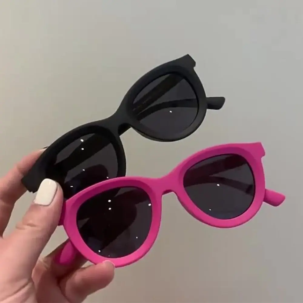 

Outdoor Retro Kids Sunglasses UV Protection Candy Color Silicone Frame Shades Soft Children's Sun Glasses for Boys & Girls