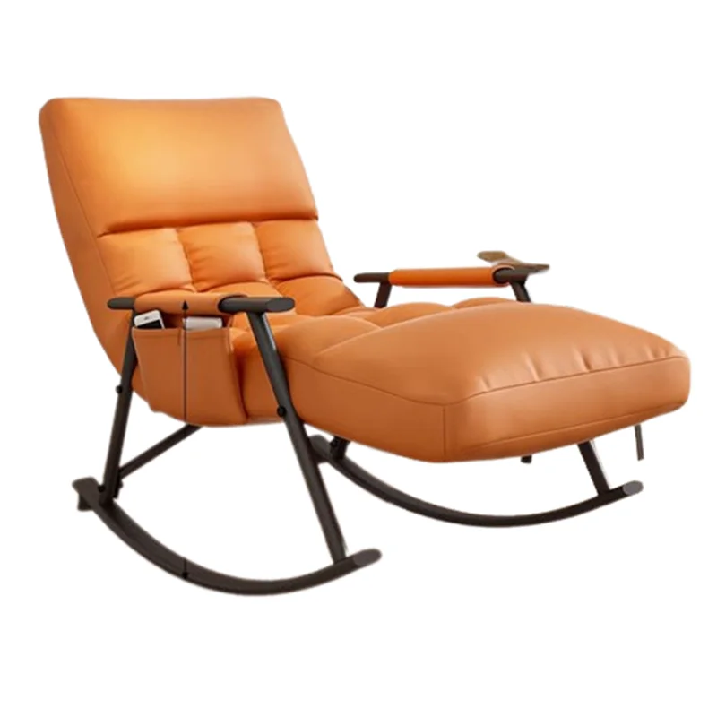 Nordic sypialnia krzesła do salonu nowoczesne ergonomiczne leniwe krzesło wygodny fotel rozkładany Fauteuil Salon designerskie meble repliki