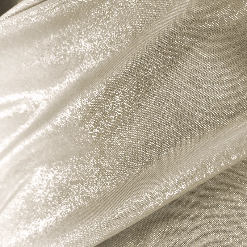 3/5/10m Shiny Metallic Fabric Flash Material for Evening Dress Skirt,Black,Silver,Gold,Grey,By the Meter