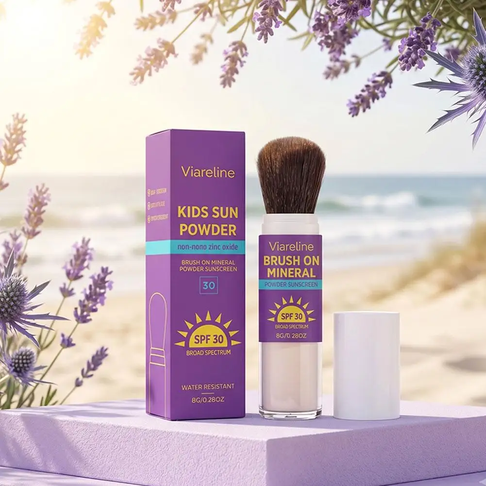 SPF 30 Mineral Sunscreen Powder, UVA/UVB Protection,Brush-On Water Resistant Zinc Oxide Sunscreen for Sensitive Skin&Dry Skin ﻿ view 6