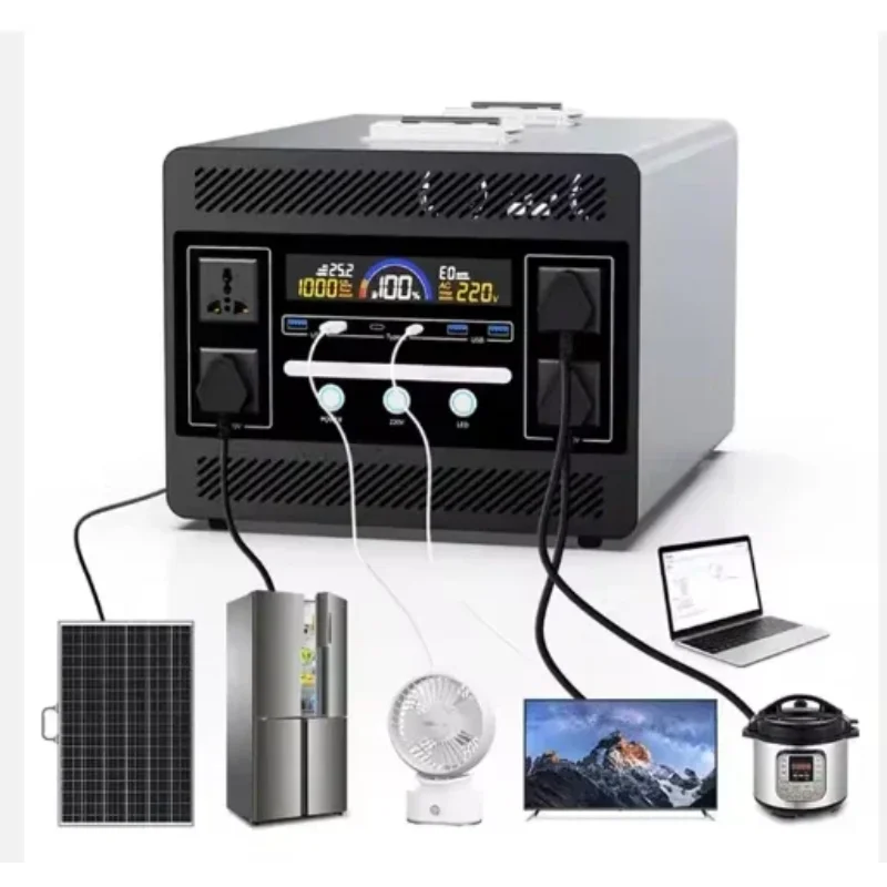 

Портативная солнечная зарядная панель и система подключения аккумулятора Мини-генератор Небольшой комплект солнечной зарядки 500 Вт Off Grid