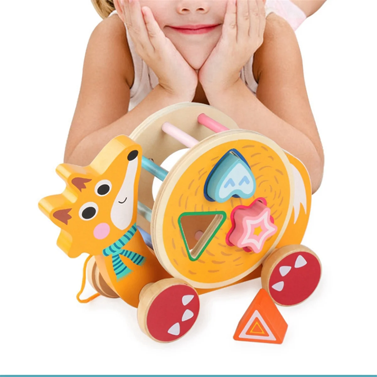 لعبة سحب الحلزون الحديثة، لعبة خشبية للأطفال حائزة على جائزة #4