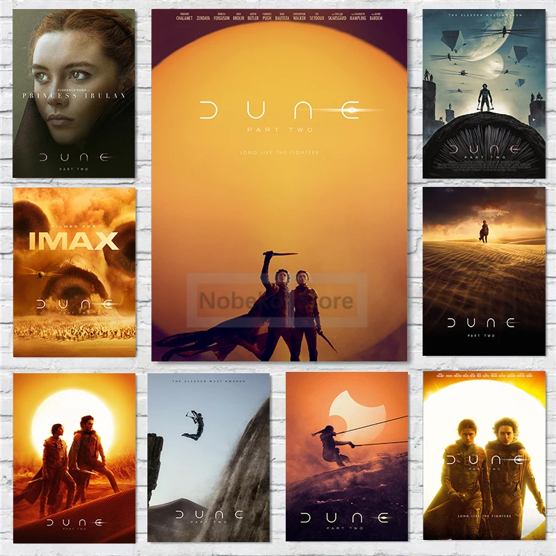 2024 Latest Popular Science Fiction Movies Dune: Part Two Poster and Prints Canvas Painting Wall Art Pictures Home Room Decor