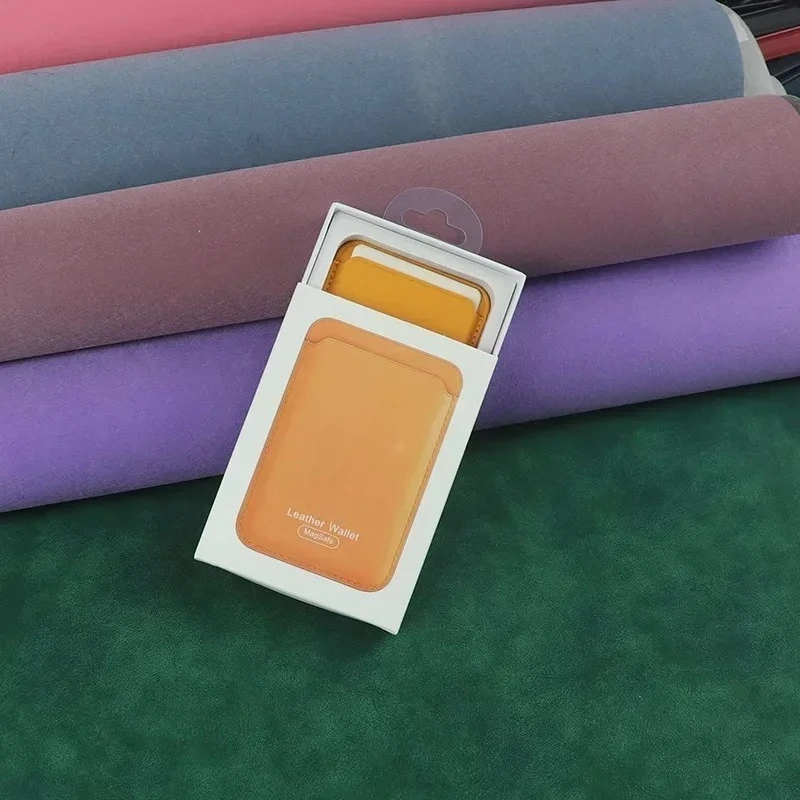 Offical Busine Sle Bla with Box Magsafe Leather Magnetic Card Holder Case for Original IPhone 17 16 15 14 13 ProMax Phone Wallet