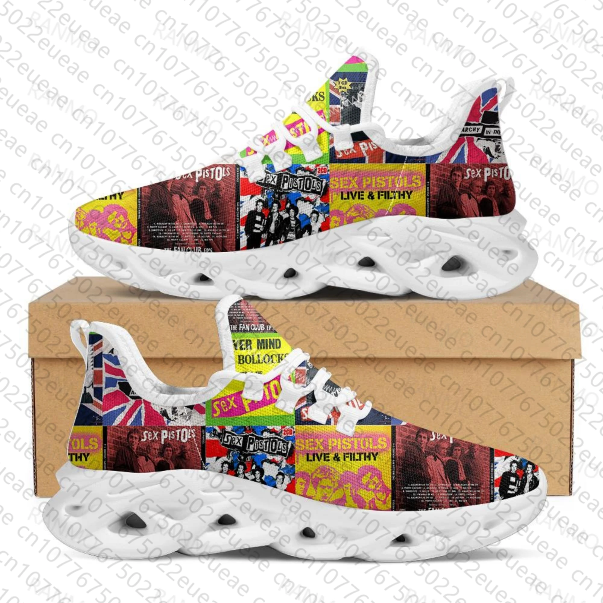 

Sex Pistols Punk Rock Band Sports Shoes Mens Womens Teenager Kids Children Sneakers Casual High Quality Couple Shoes Custom Shoe