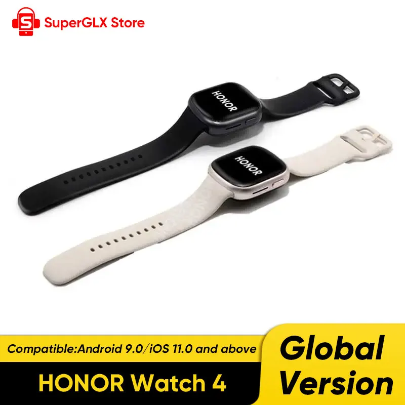 

Honor watch 4 Smartwatch GPS Blood Oxygen Monitor 1.75" AMOLED Display 451mAh Battery 14 days Battery life 5 ATM Bluetooth Watch