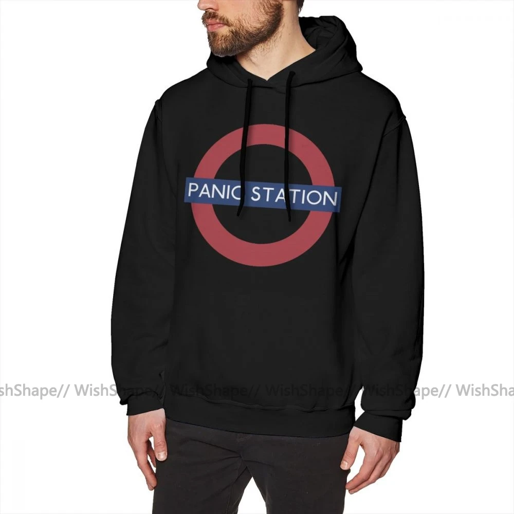 Muse Hoodie Panic Station Hoodies Blue Winter Pullover Hoodie Stylish Long Sleeve Cotton XXX Men Outdoor Hoodies