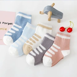 5 Pairs Baby Socks Newborn Baby Boy Socks 0-1-3-7Y Kids Pure Cotton Animal Design Fadeless Soft Children's Socks for Girls