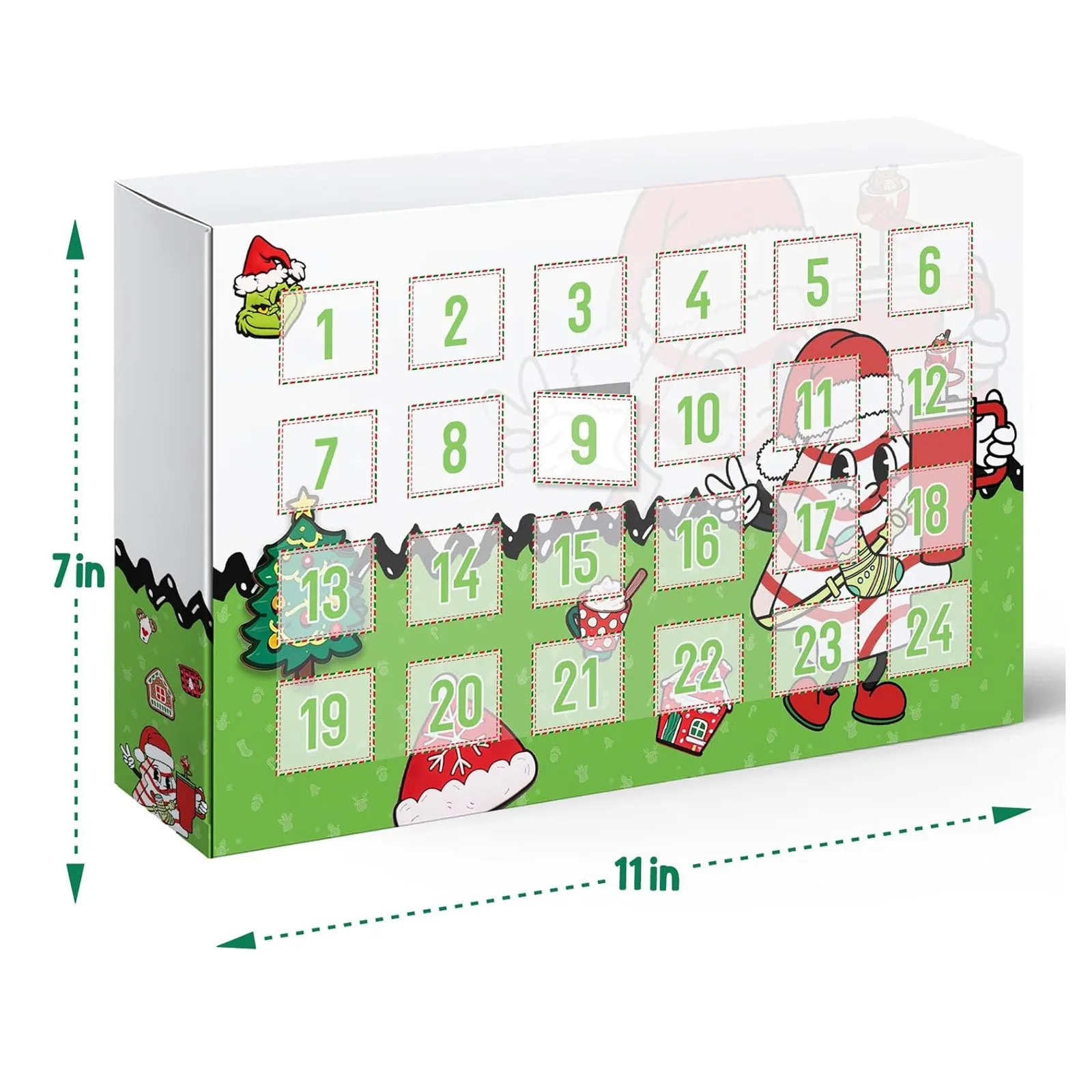 Christmas Advent Calendar Contains 24 Gifts, Christmas Cute Figures Doll Advent Calendar, Christmas Countdown Calendar