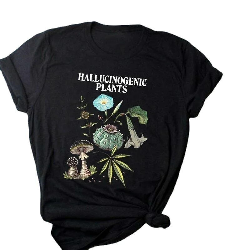 

Funny Hallucinogenic Plants Printed Botany Mens Gift T-Shirt. Summer Cotton Short Sleeve O-Neck Unisex T Shirt New S-3XL