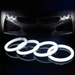 1Pieces 12/24V LED Ring Light Circle With Ballast 40mm - 120mm COB Angel Eye Aperture Daytime Run Light 5W