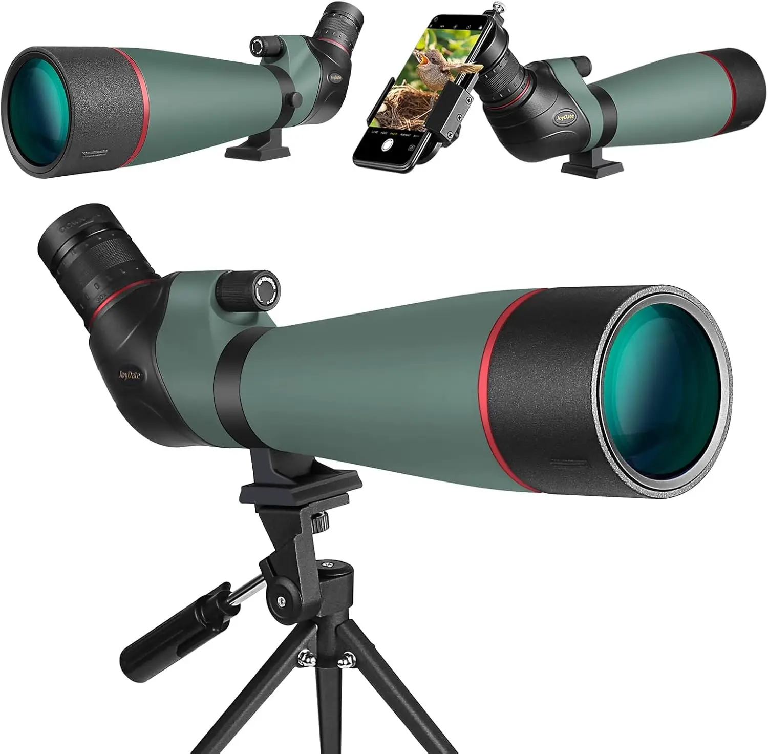 

20-60x80 Spotting Scopes for Target Shooting, BAK4 Waterproof Spotting Scope for Bird Watching Wildlife Viewing Hiking Camping,