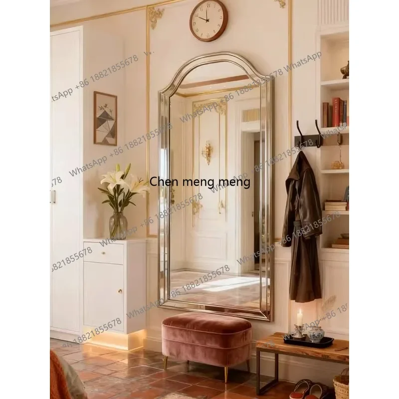 X  Retro floor mirror bedroom home full body mirror floor mirror at the entrance