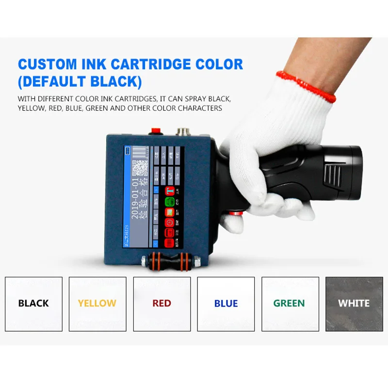 2026 600dpi Inkjet Printer Label Printer Portable For Date Bar Code QR Code for Plastic, Textile, Metal, Wood, Glass, PVC