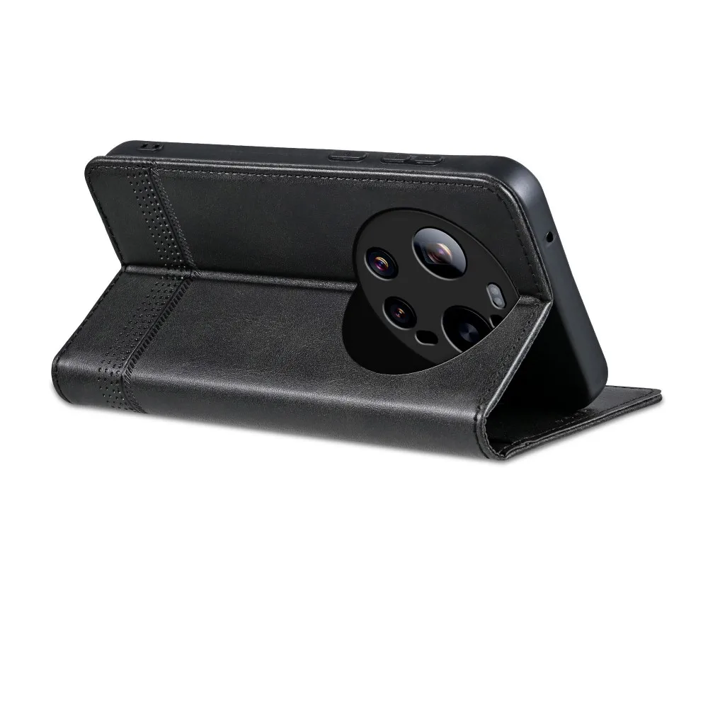 Etui Portfel z Klapką do Telefonu XiaoMi Mi 17 Ultra, Skórzane, Ochronne, z Przegródkami na Karty, Odporne na Wstrząsy, Tylna Obudowa — zdjęcie produktu 4