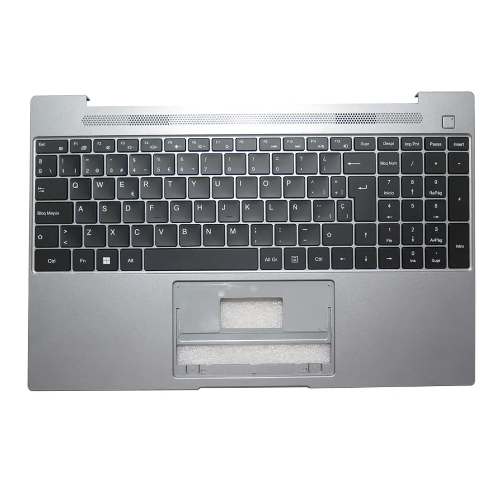 clavier-d'ordinateur-portable-pour-medion-akoya-e15302-md63630-md63610-md60589-md63640-mdpowered-navy-md63540-boitier-superieur-argente-noir-et-espagnol