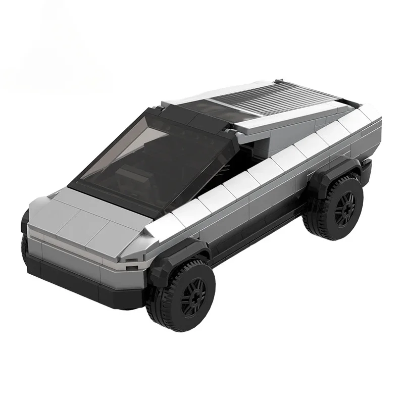 MOC-165923 Speed Series Cyberpunk Truck Building Blocks Set High-Tech Car Small Particle Teslaed Beast Assembly Model Kids Toy