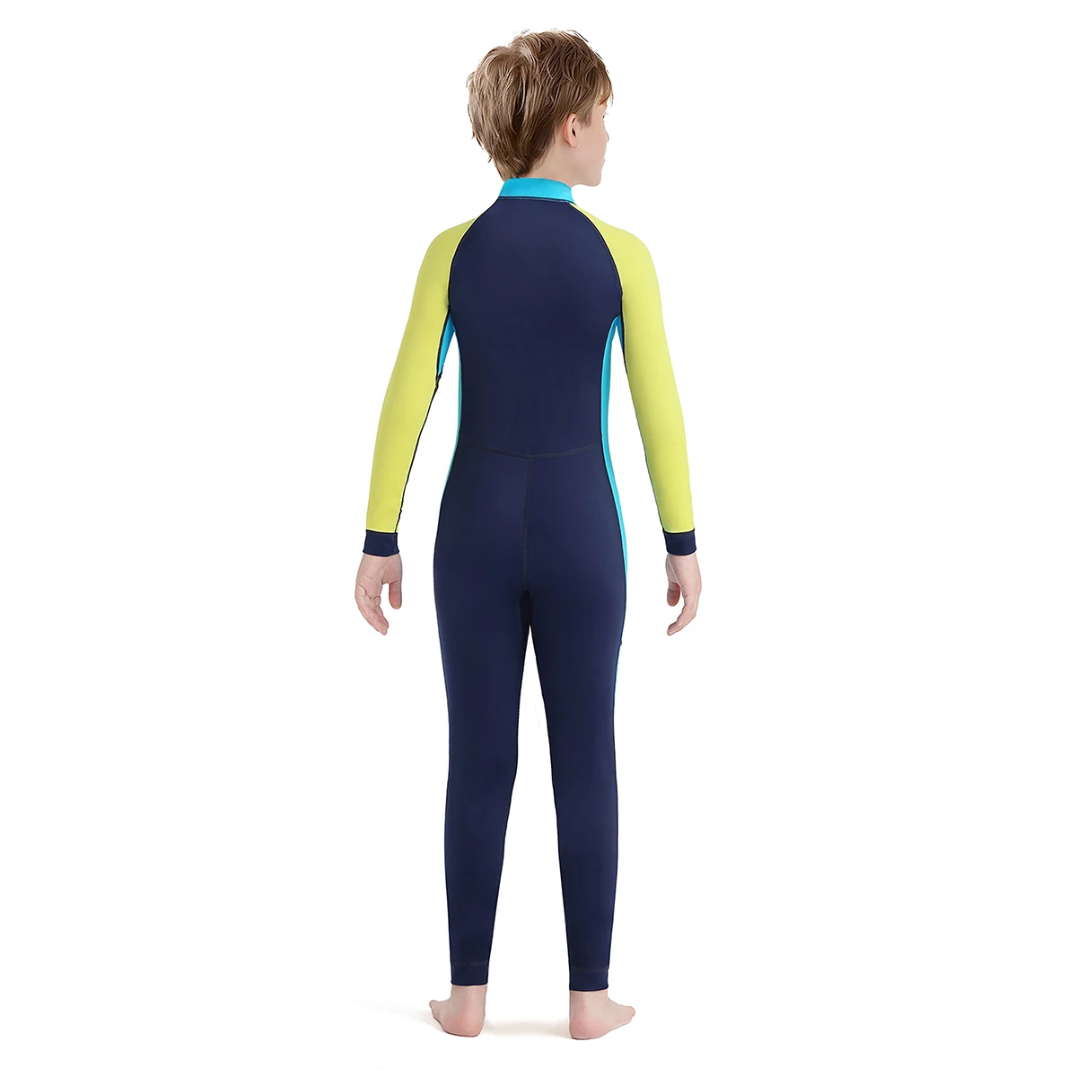 بدلة سباحة STLF للأطفال بأكمام طويلة من قطعة واحدة واقية من الشمس سريعة الجفاف للرياضات المائية الخارجية #4