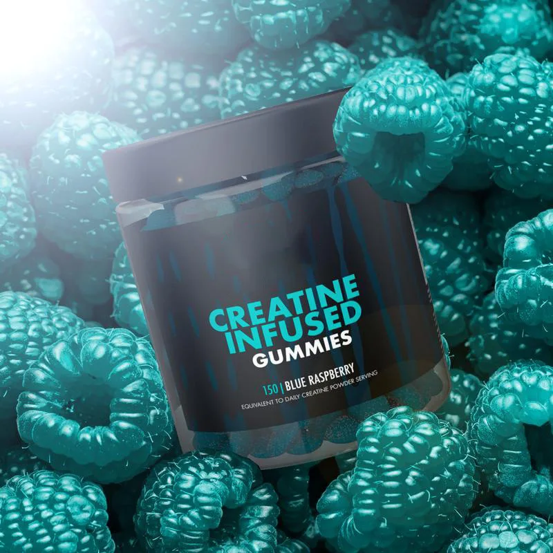 

1 bottle of creatine gummies provides energy increases protein synthesis and enhances nutritional health food