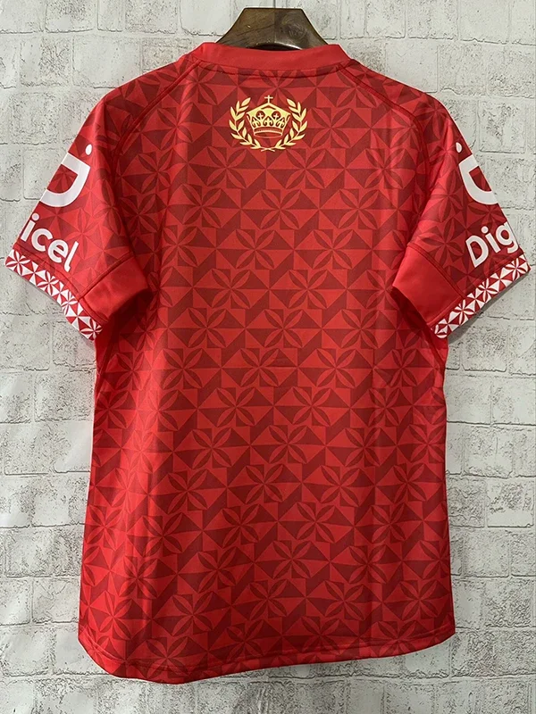 24/25 Samoa Tonga Men's Rugby Jersey Short-sleeved Sports Jersey Samoa Rugby Jersey3D Printing Breathable and Comfortable