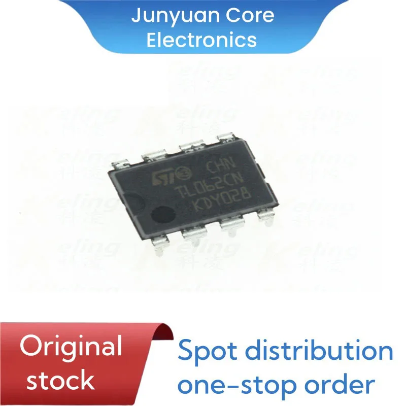 10PCS new original TL062CN DIP-8 original ST 2-channel low power JFET input operational amplifier