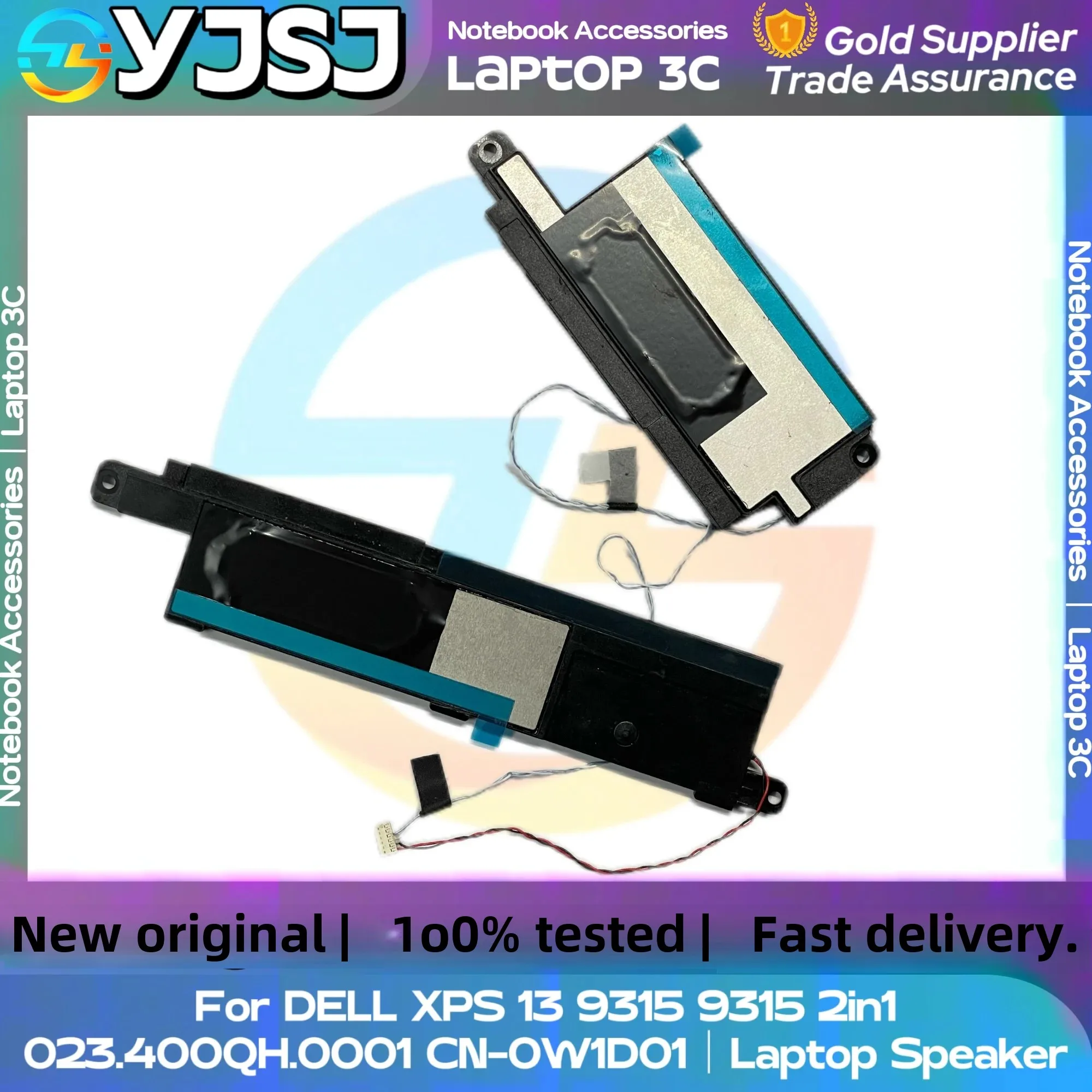 New GENUINE Original Laptop Speaker For DELL XPS 13 9315 9315 2in1 built-in speaker horn audio  023.400QH.0001 CN-0W1D01