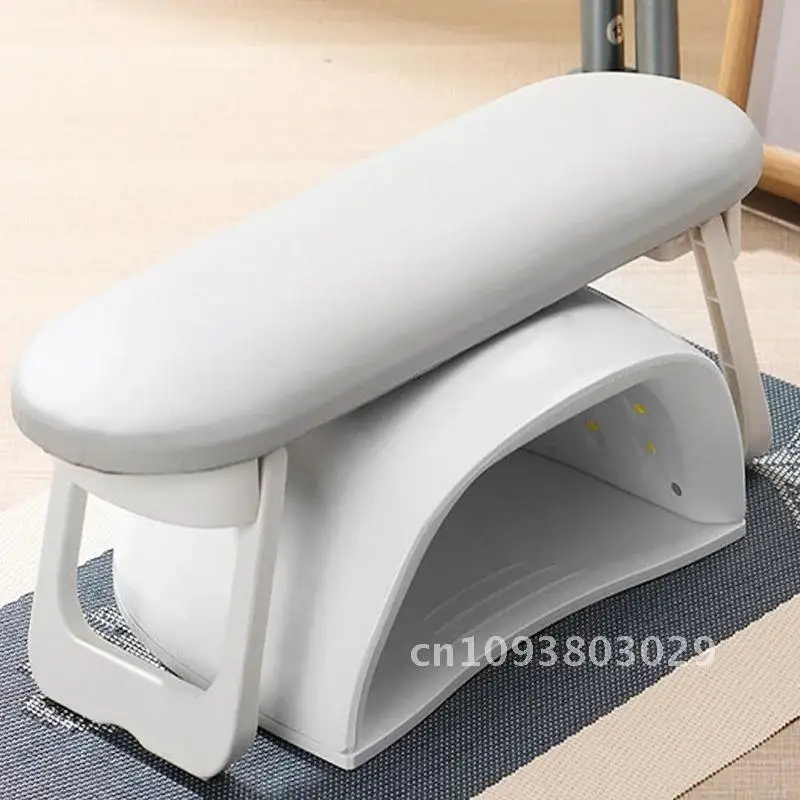 Reposamanos plegable para uñas, soporte para brazo para manicura, almohada, cojín, estera, herramienta, soporte de escritorio para salón, reposabrazos, mesa de práctica de esmalte