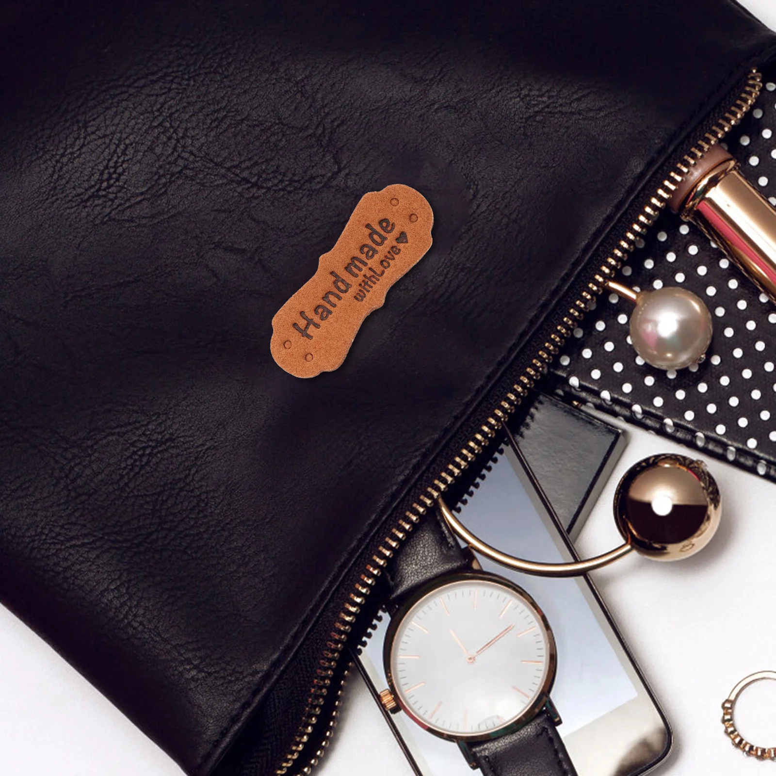 

50pcs Handmade Tags For Crochet Crafts Sewing Labels Personalized Embellishment Sew On Tags Diy Accessories Purse Quilt