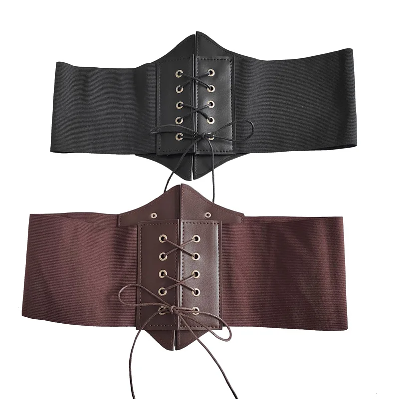 Fashionable Gothic Corset Belt Waistband for Punk Women Pirate Medieval Cosplay Costume Corset Top Vintage