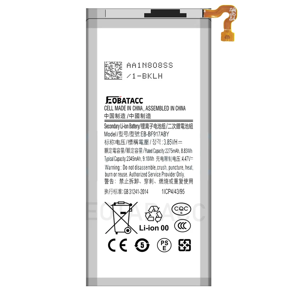 EB-BF916ABY EB-BF917ABY Batería de repuesto para Samsung Galaxy Z Fold2 Fold 2 5G SM-F916 2090mAh/2275mAh Baterías portátiles 4