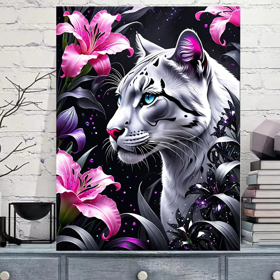 Фэнтези Белая Лилия 5D Полный Квадратный Круглый Diy Алмазная Вышивка Мозаика Животные узор Алмазная Картина Домашний Декор подарок