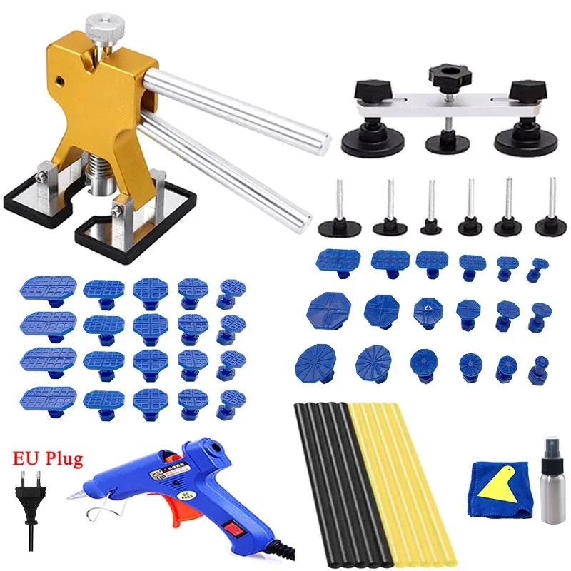 Garage Tools Car Dent Removal Repair Tools Auto Body Dent Puller Kit 18+ Suction Cup Lift Bridge Take Out Car Buns