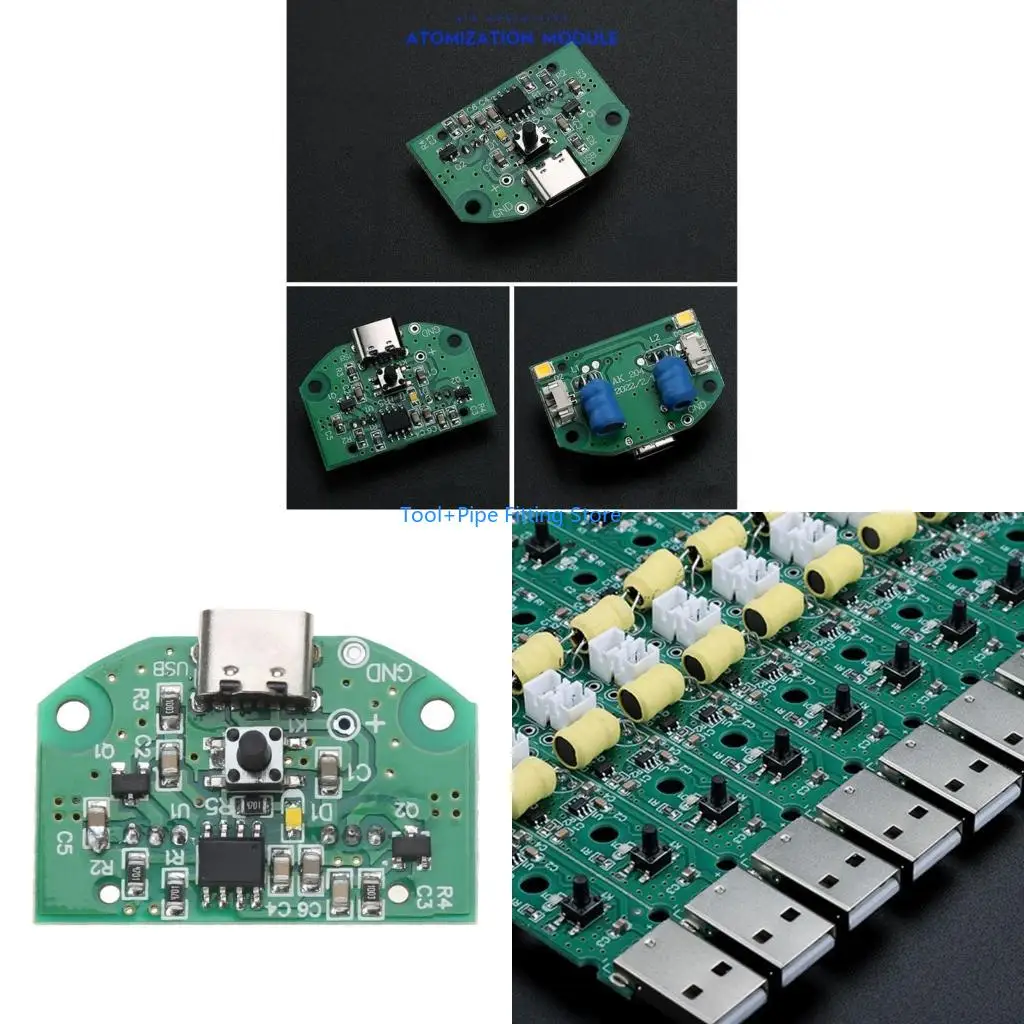 F92B 20mm Ultrasonic Humidifier Mist Maker USB Ceramic Atomizer Transducer Humidified Plate Accessories + PCB Module