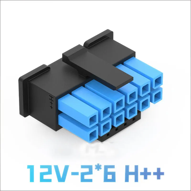 12VHPWR 12V-2*12 12+4Pin Dual Color Connector PCI-E 5.0 30/40 Series Grahpic Card H++ Black Blue/Yellow/Purple/Green 3.0 Housing