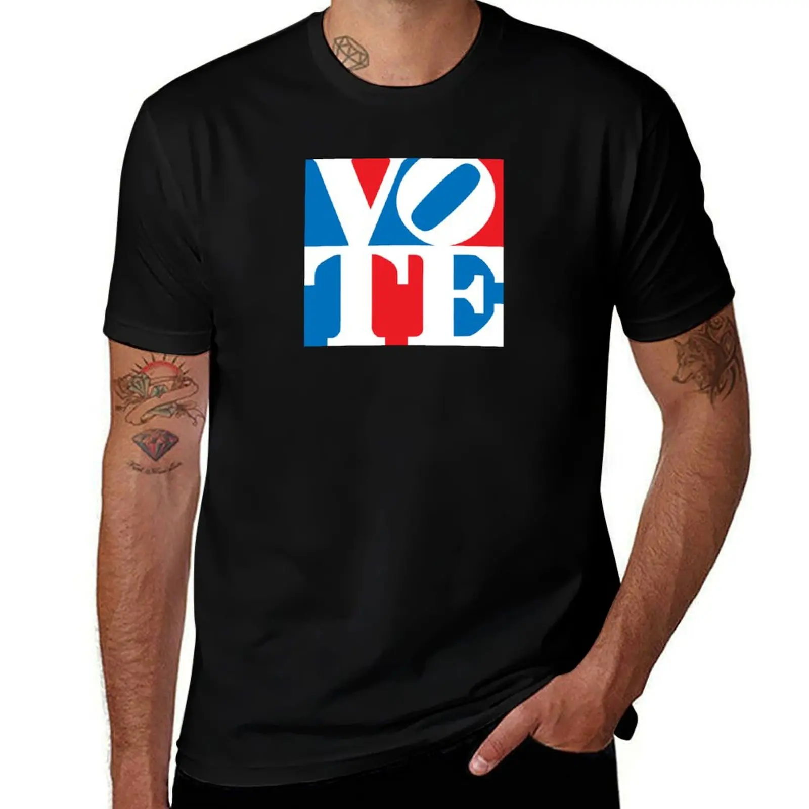 

T-Shirt shirts t for shirts Square white men tshirt VOTE pack t man g man man for